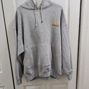 Timberland Gray Hoodie with Embroidered Logo